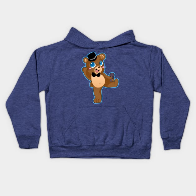 Freddy Fazbear Pizza Kids Hoodie by Sam Sawyer